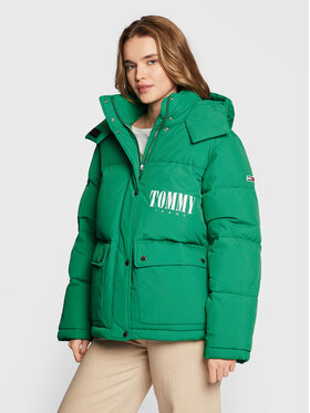 Tommy Jeans Tommy Jeans Pehelykabát A-Line Fashion DW0DW14307 Zöld Oversize