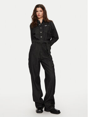 Lee Lee Ολόσωμη φόρμα Chore 112356511 Μαύρο Relaxed Fit