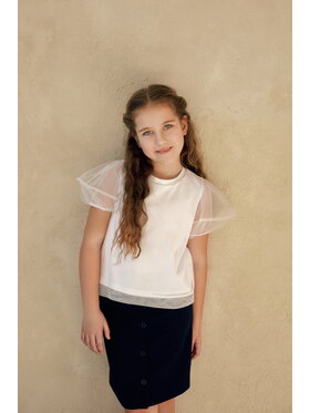 SLY SLY Spódnica 5S-308B Granatowy Comfortable Fit