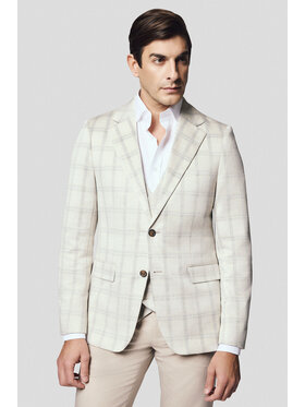 Lancerto Lancerto Marynarka Milazzo MA131125000015 Beżowy Slim Fit