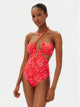 Roxy Roxy Strój kąpielowy Pt Beach Classics ERJX103701 Czerwony