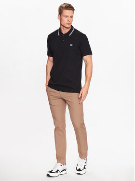 Gant Polo Majica 2062013 Črna Regular Fit