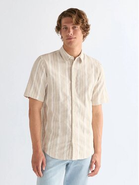 Wrangler Wrangler Koszula SS SHIRT Beżowy Regular Fit