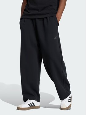 adidas adidas Spodnie materiałowe 159356 Czarny Loose Fit
