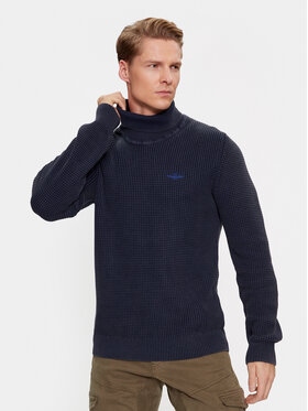 Aeronautica Militare Aeronautica Militare Rollkragenpullover 232MA1451L512 Dunkelblau Regular Fit