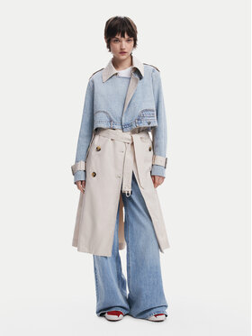 Desigual Desigual Trench Memphis 25SWEW29 Bej Relaxed Fit