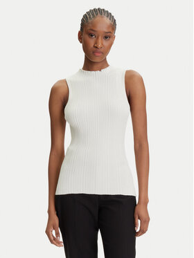 HUGO HUGO Bluza Sarepilk 50542597 Écru Slim Fit