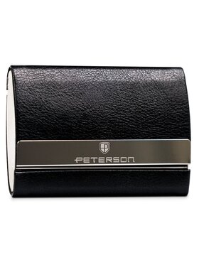 Peterson Peterson Etui na wizytówki PTN M6106 Czarny