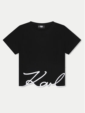 Karl Lagerfeld Kids Karl Lagerfeld Kids T-shirt Z30212 M Nero Regular Fit