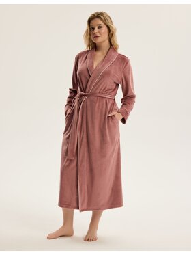 Esotiq Esotiq Szlafrok 44039 Różowy Regular Fit