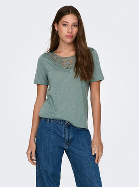 JDY JDY T-Shirt Dodo 15296235 Zelená Regular Fit