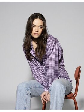 Le Songe Le Songe Koszula ESME Bordowy Oversize