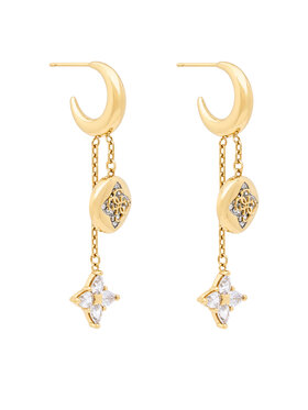 Guess Guess Náušnice JUBE06 471JW Zlatá