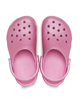 Crocs Natikače Classic Glitter Kids Clog T 206992 Ružičasta