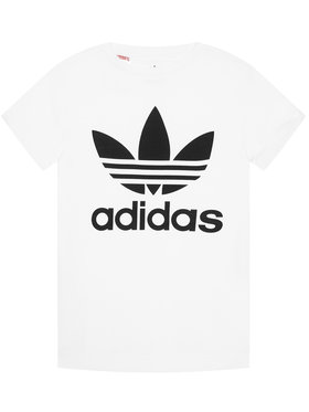 adidas adidas T-Shirt Trefoil DV2904 Biały Regular Fit