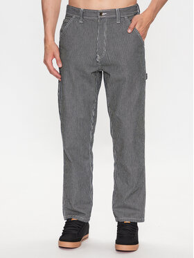 Vans Vans Hlače iz tkanine Drill Chore Loose Tapered Carp Hickory S VN0008NC Modra Loose Fit