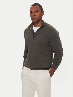 Barbour Barbour Svetr Half Zip MKN1074OL91 Zelená Regular Fit
