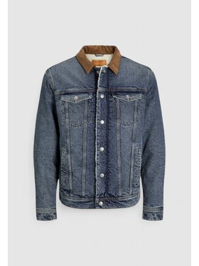 Jack&Jones Jack&Jones Kurtka skórzana Jjijean Jjjacket W Sherpa Wi 200 Sn Niebieski To Fit
