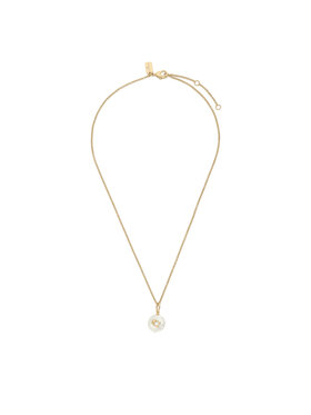 Coach Coach Κολιέ Signature Coin Pearl Pendant Necklace 37440611GLD107 Χρυσό