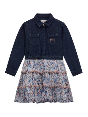Guess Kids Guess Kids Sukienka 175921 Kolorowy Classic Fit