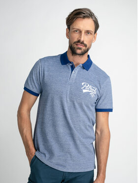 Petrol Industries Petrol Industries Tricou polo M-1030-POL932 Albastru Regular Fit