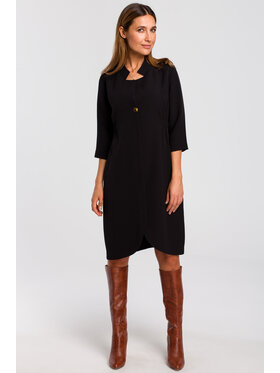 Stylove Stylove Sukienka codzienna S189 Czarny Regular Fit