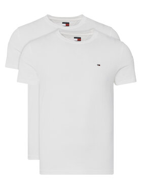 Tommy Jeans Tommy Jeans Komplet 2 t-shirtów DM0DM20687 Écru Slim Fit