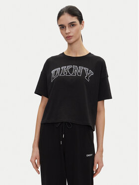 DKNY Sport DKNY Sport Tricou DP5T1223 Negru Regular Fit