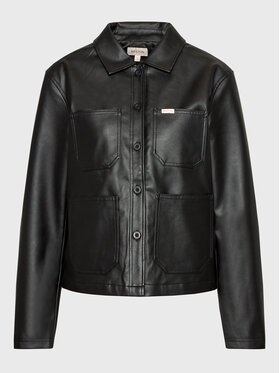 Brixton Brixton Куртка зі штучної шкіри Survey Boxy Chore 03354 Чорний Regular Fit