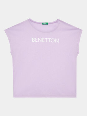 United Colors Of Benetton United Colors Of Benetton T-shirt 3I1XC10C0 Ljubičasta Regular Fit