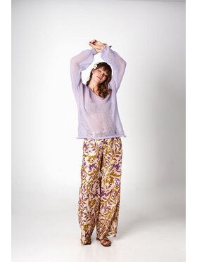 YOU by Tokarska YOU by Tokarska Sweter gili Fioletowy Regular Fit