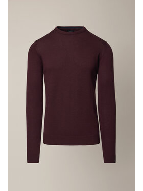 Lancerto Lancerto Sweter Simen SW073225000035 Bordowy Regular Fit