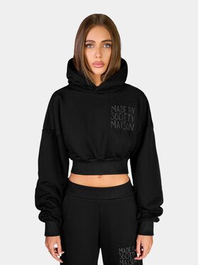 MADE BY SOCIETY MADE BY SOCIETY Kurtka anorak UNFOLD Hoodie - H27521 Czarny Basic Fit
