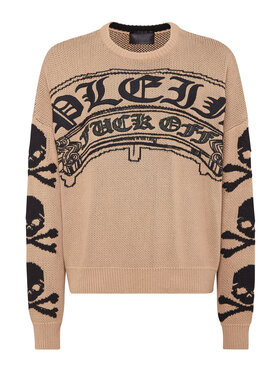 PHILIPP PLEIN PHILIPP PLEIN S dlhými rukávmi 11483 Béžová Regular Fit