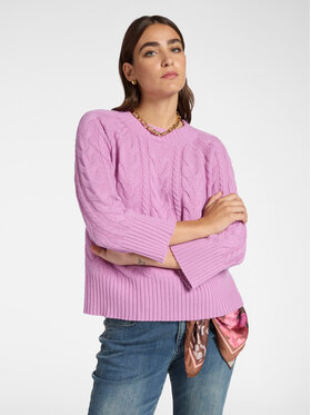 Elena Mirò Elena Mirò Cardigan M412Z000537N009 Rosa Boxy Fit