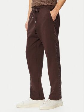 MICHAEL Michael Kors MICHAEL Michael Kors Sportinės kelnės CF552Q65MF Tamsiai ruda Regular Fit