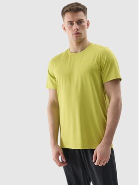 4F 4F T-Shirt 4FWSS24TFTSM598-45S Zielony Regular Fit