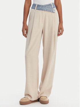 Desigual Desigual Pantaloni di tessuto 26SWPW28 Beige Regular Fit