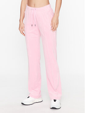 Juicy Couture Juicy Couture Spodnie dresowe Tina JCAPW045 Różowy Straight Fit