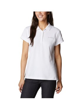 Columbia Columbia Polo 1891342 Biały Regular Fit