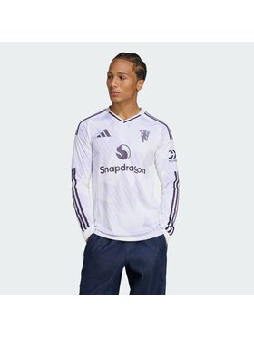 adidas adidas Koszulka techniczna Manchester United 25/26 Away Jersey Biały Slim Fit
