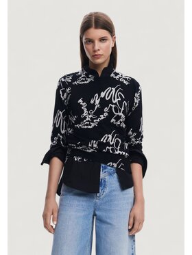 Desigual Desigual Sweater 25SWJF04 Fekete Regular Fit
