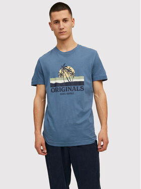 Jack&Jones Jack&Jones T-Shirt Malibu 12210121 Granatowy Regular Fit