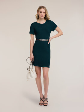 Motivi Motivi Abito da cocktail 7668W001561N015 Verde A-Line Fit