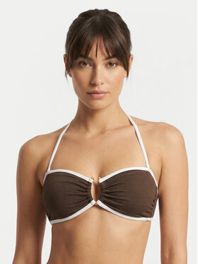 Seafolly Seafolly Góra od bikini Beach Bound 31283-072 Brązowy