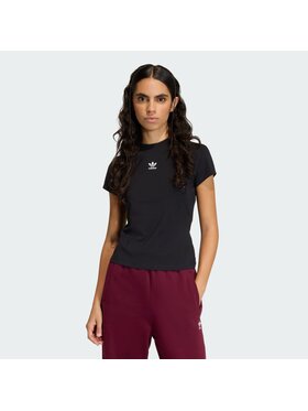 adidas adidas T-Shirt 159395 Czarny Fitted Fit