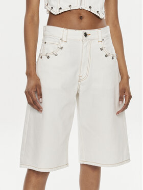 PINKO Pinko Τζιν σορτσάκια Xmen 103626 A1VD Λευκό Regular Fit