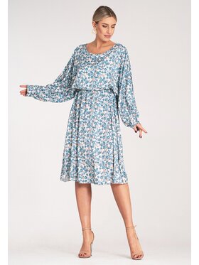 FIGL FIGL Každodenné šaty M1128 Modrá Casual Fit