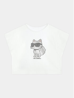 Karl Lagerfeld Kids Karl Lagerfeld Kids Blusa Z30113 D Bianco Regular Fit