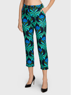 Dixie Dixie Текстилни панталони P945U114 Зелен Regular Fit